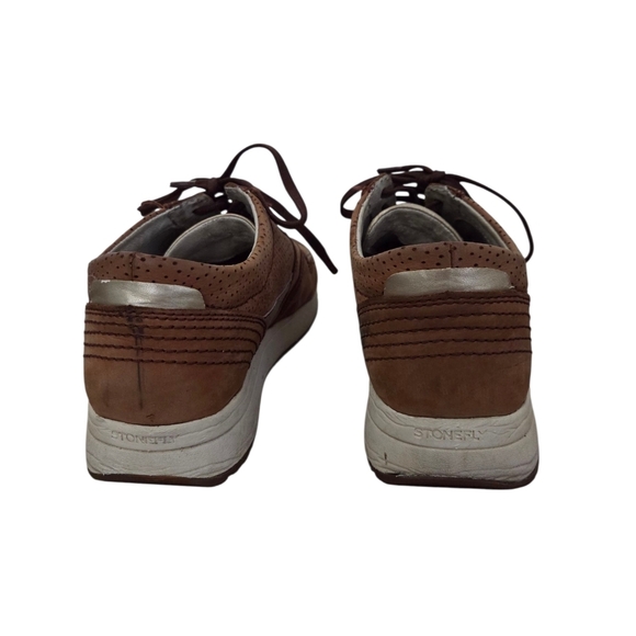 Brown Sneakers with Leather Upper and Versatile Design - Picture 5 of 12